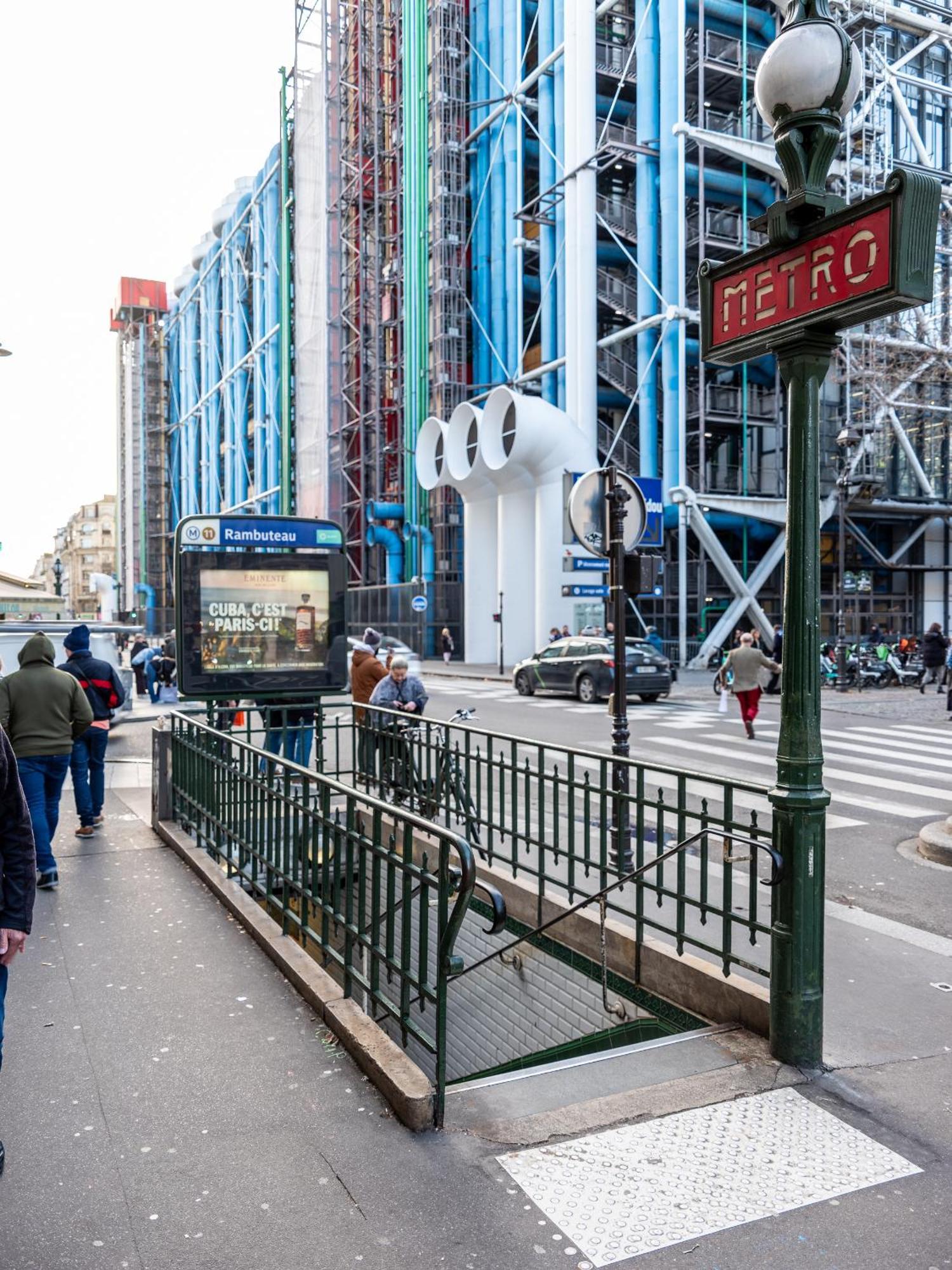 Flat 31m2 Near Pompidou Center, Marais, Les Halles, Mobility Lease Only Apartment *